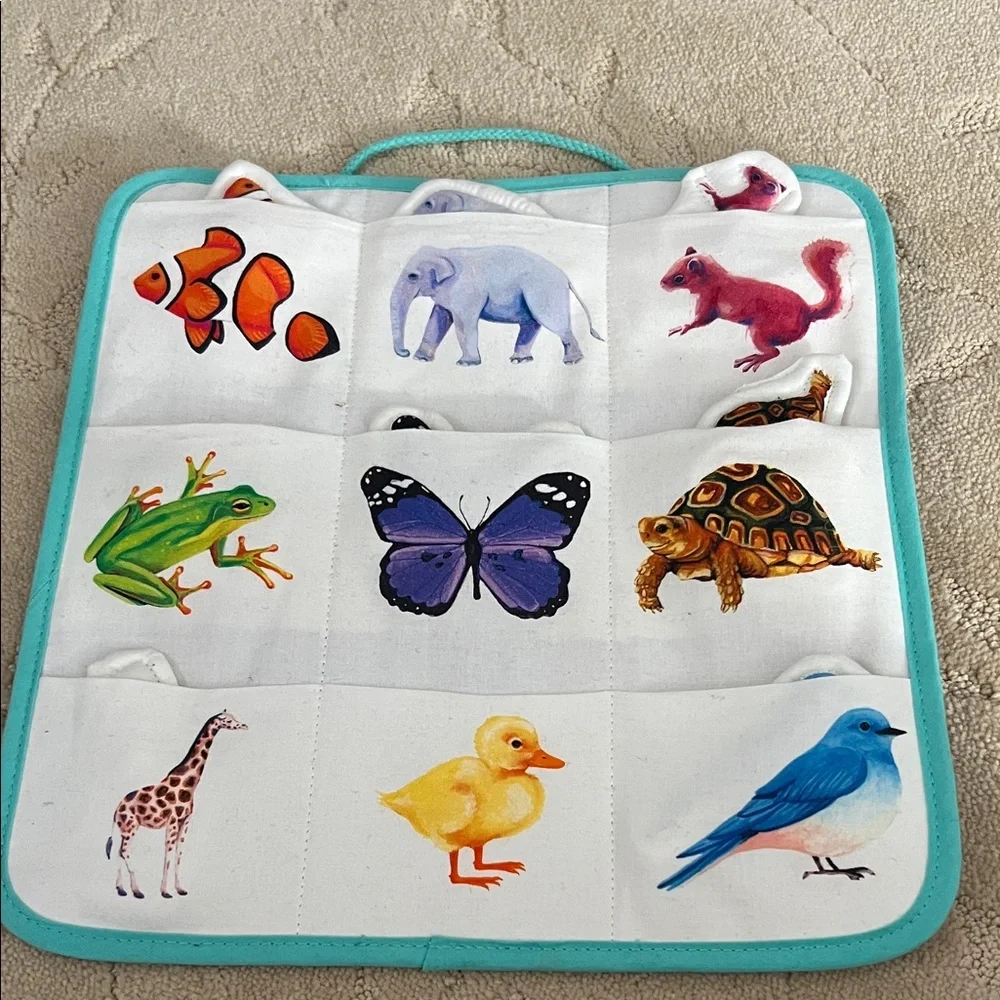 Lovevery Quilted Critter Pockets from Play Kit - Picture 2 of 7